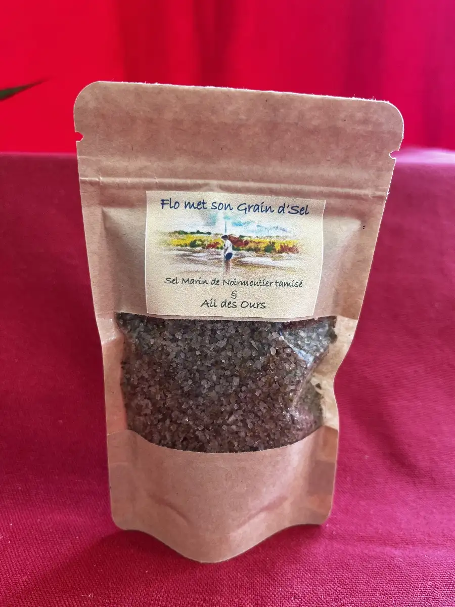Sel marin de Noirmoutier saveurs Ail des ours 100g