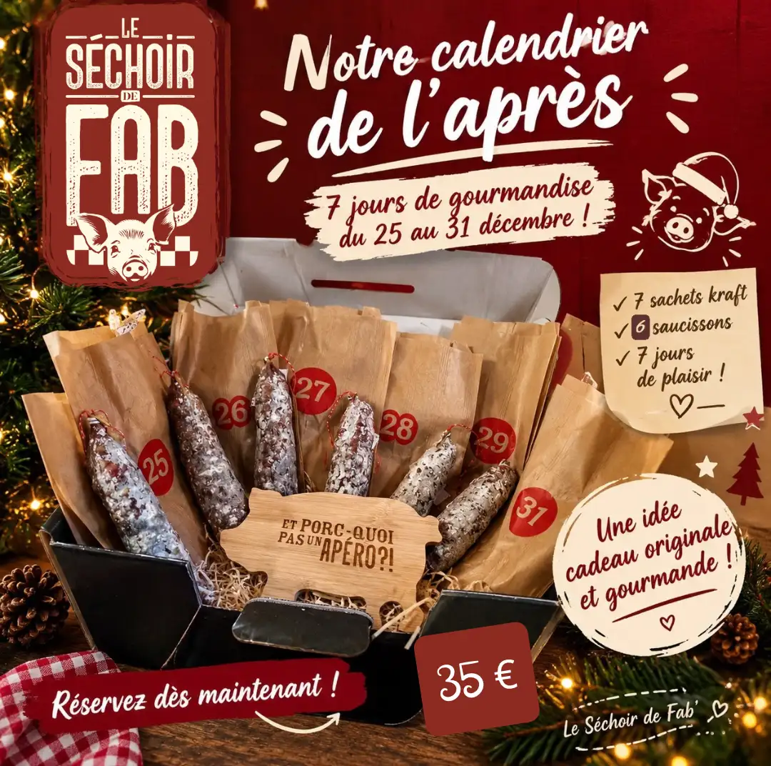 Calendrier de l'après à enlever sur place
